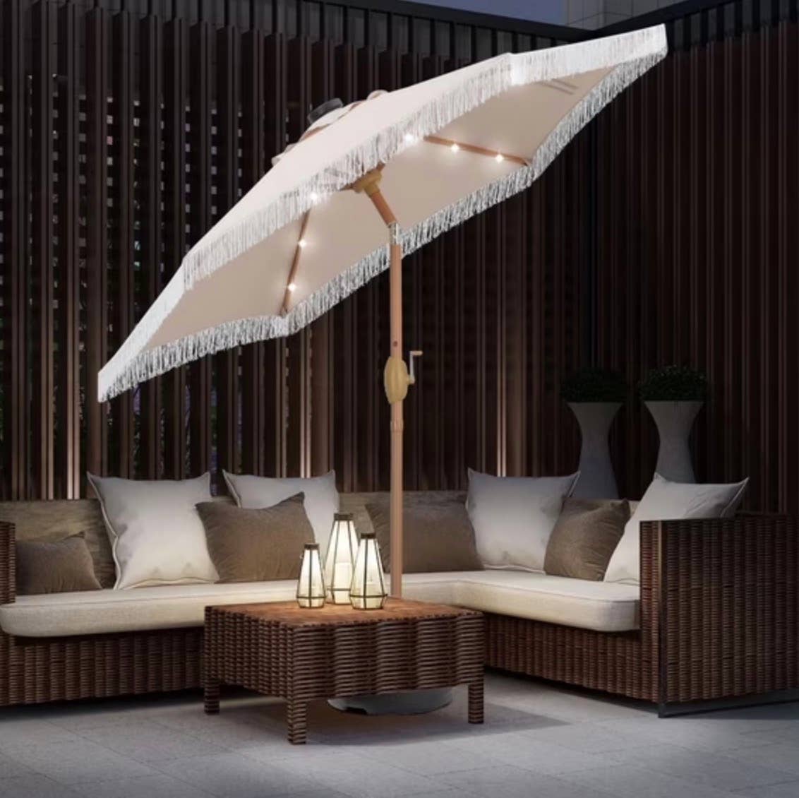 autlaycil patio umbrella 7.5 ft Multicolour and Umbrella Base and 3 Pi Beat summer heat with Autlaycil 7.5FT outdoor umbrella Autlaycil 7.5ft Blue and White