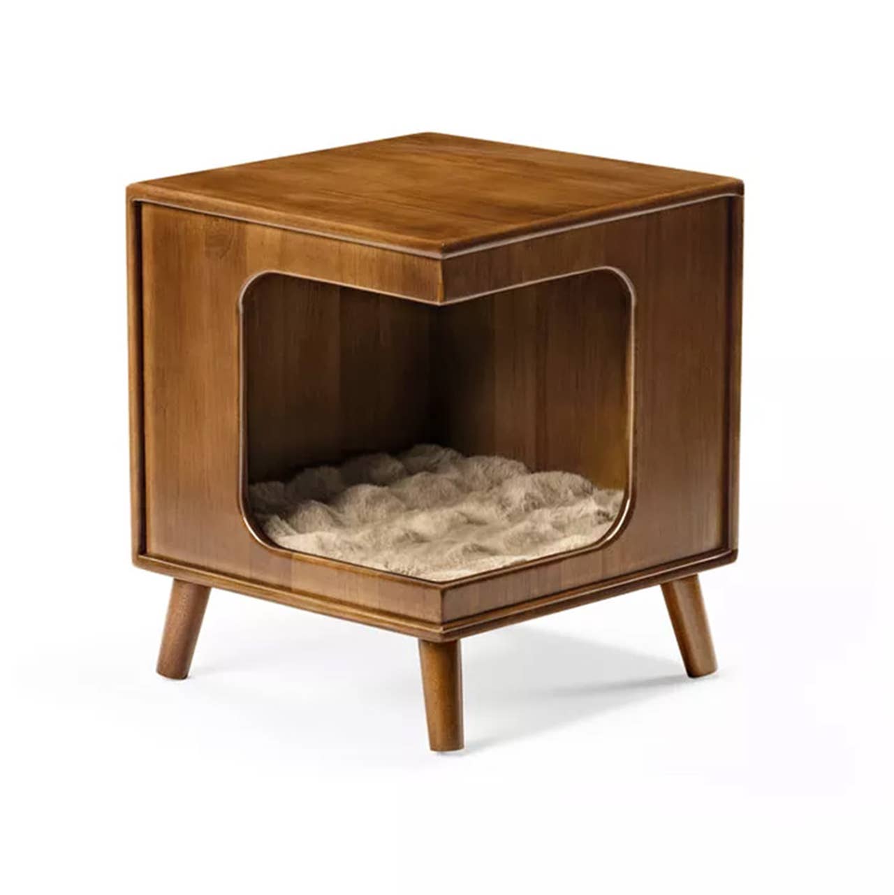 Target’s Mid-Century Modern Side Table Doubles as a Cat Hideout ...