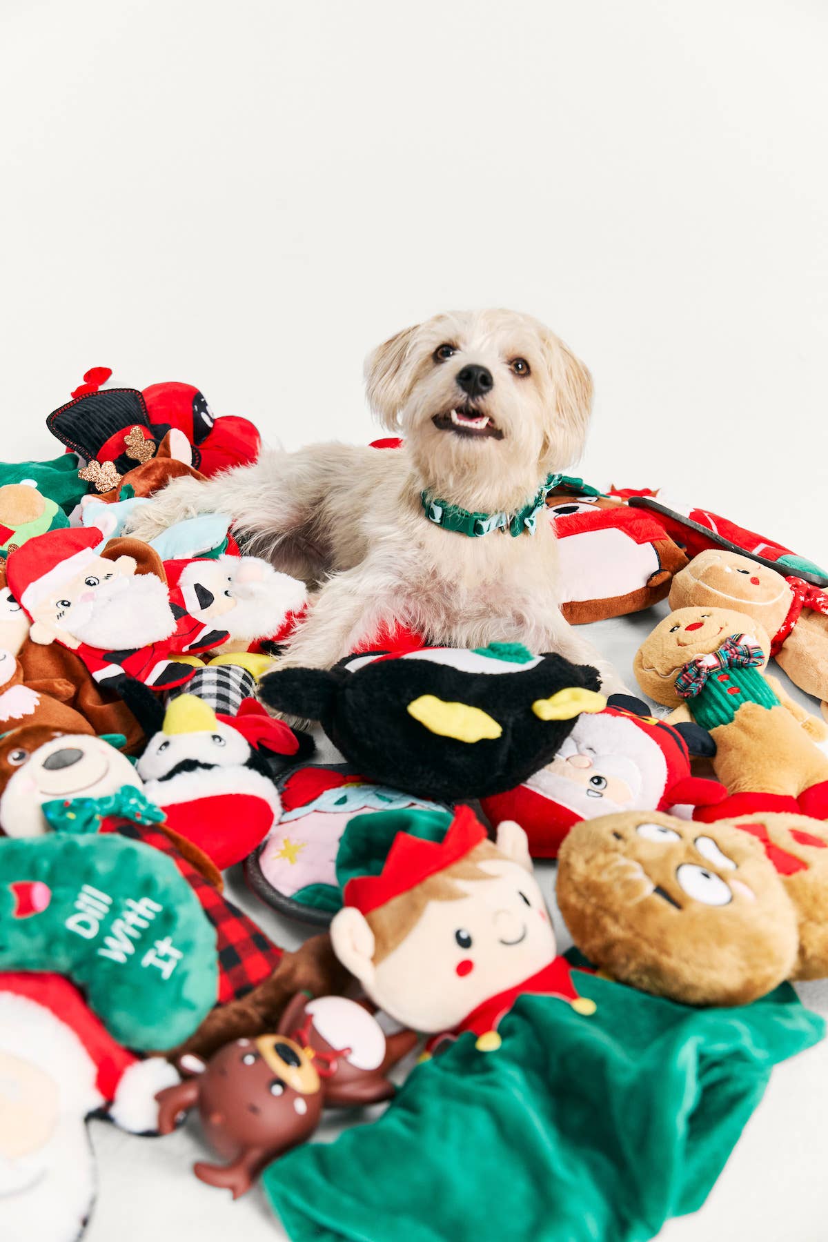 white christmas dresses Red and Green Christmas Dog Tutu Skirt (Large) Red/Green main image 1