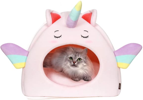 All Fur You Unicorn Style Cat Cave Bed
